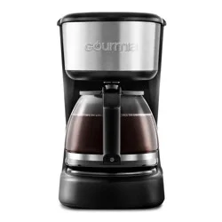Gourmia 5 Cup One-Touch Switch Coffee Maker with Auto Keep Warm Black: 1800W, Glass & Plastic, Basket Filter, Drip Type