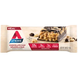 Atkins Chocolate Chip Granola High Protein Bar 1.69 oz