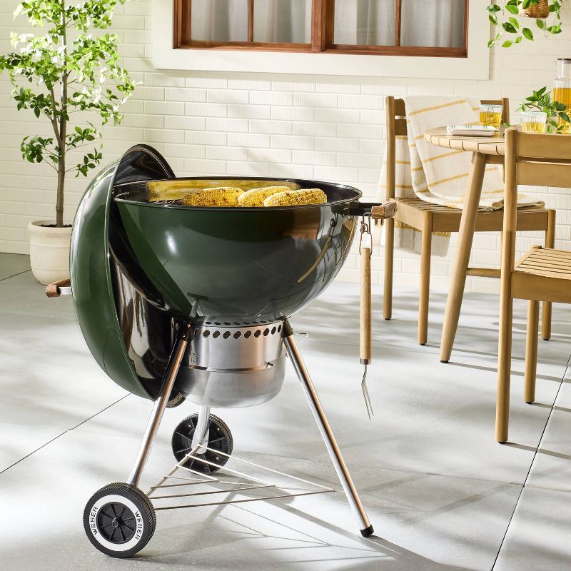 slide 6 of 6, Hearth & Hand with Magnolia Weber 22" Charcoal Grill 1500573 Green - Hearth & Hand™ with Magnolia, 1 ct