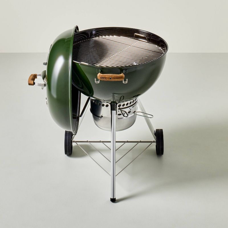 slide 5 of 6, Hearth & Hand with Magnolia Weber 22" Charcoal Grill 1500573 Green - Hearth & Hand™ with Magnolia, 1 ct
