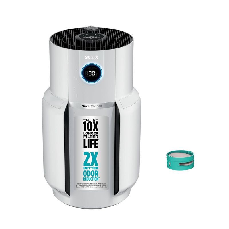 slide 2 of 14, Shark Never Change Air Purifier Max HP302: True HEPA, 5 Settings, 1200-1500 sq. ft., Programmable Timer, CARB Certified, 1 ct