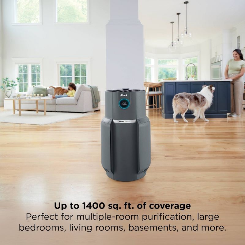slide 6 of 14, Shark Never Change Air Purifier Max HP302: True HEPA, 5 Settings, 1200-1500 sq. ft., Programmable Timer, CARB Certified, 1 ct