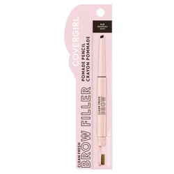 COVERGIRL Clean Fresh Brow Filler Pomade Eyebrow Pencil - 700 Black Brown - 0.007oz: Contains Vitamin E, Paraben-Free, Contains Hyaluronic Acid, Vegan