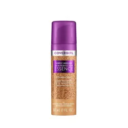 COVERGIRL Simply Ageless Skin Perfector Essence Vegan Foundation - 50 Medium Tan - 1 fl oz: Finish, Paraben-Free, Suitable for All Skin Types