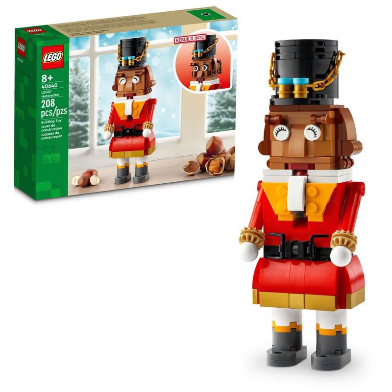 slide 1 of 5, LEGO Nutcracker Figure Building Set Christmas Decor 40640, 1 ct