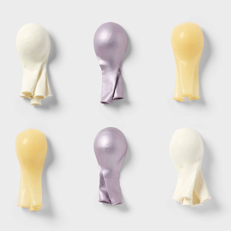 slide 3 of 4, 20ct Purple Chrome and White Balloon Pack - Spritz™, 20 ct