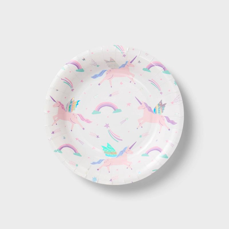 slide 1 of 3, 20ct Unicorn Snack Plates - Spritz™, 20 ct