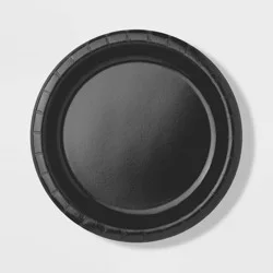 20ct 8.5" Dinner Plate Black - Spritz™