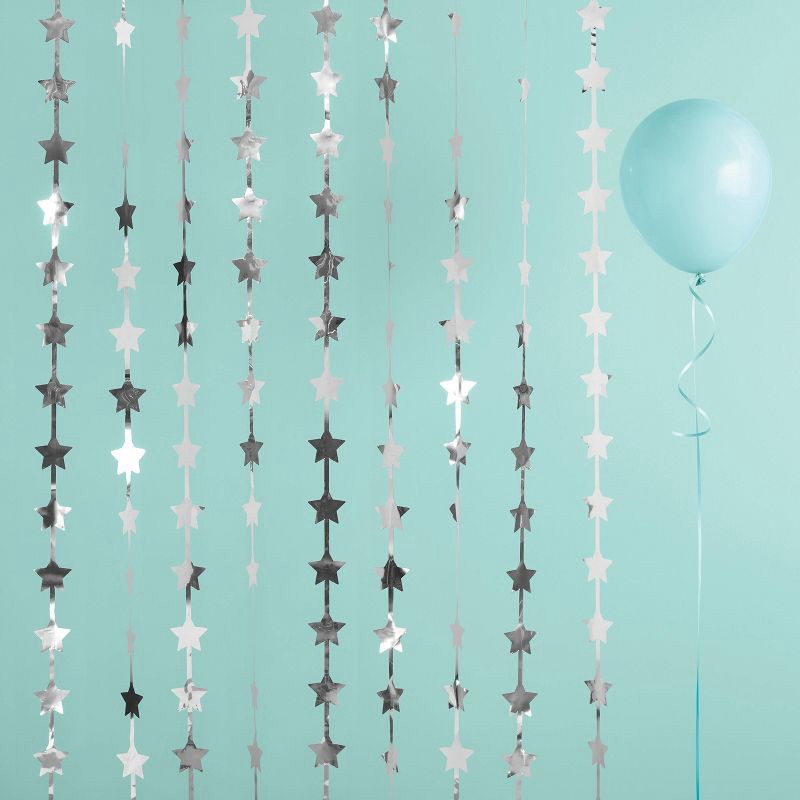 slide 2 of 4, 9ct Silver Star Backdrops - Spritz™, 9 ct