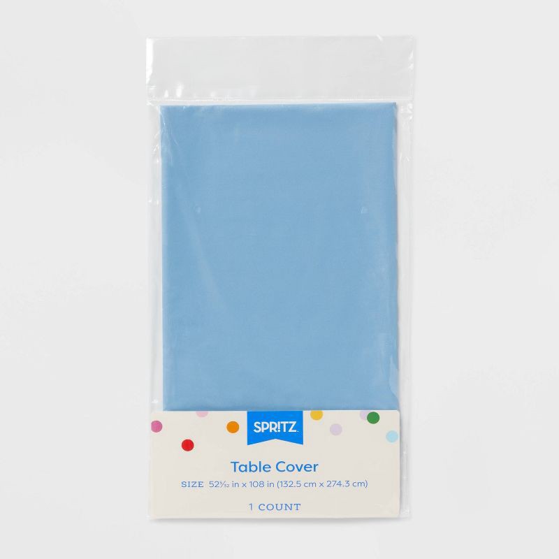slide 3 of 3, Blue Rectangular Table Cover - Spritz™, 1 ct