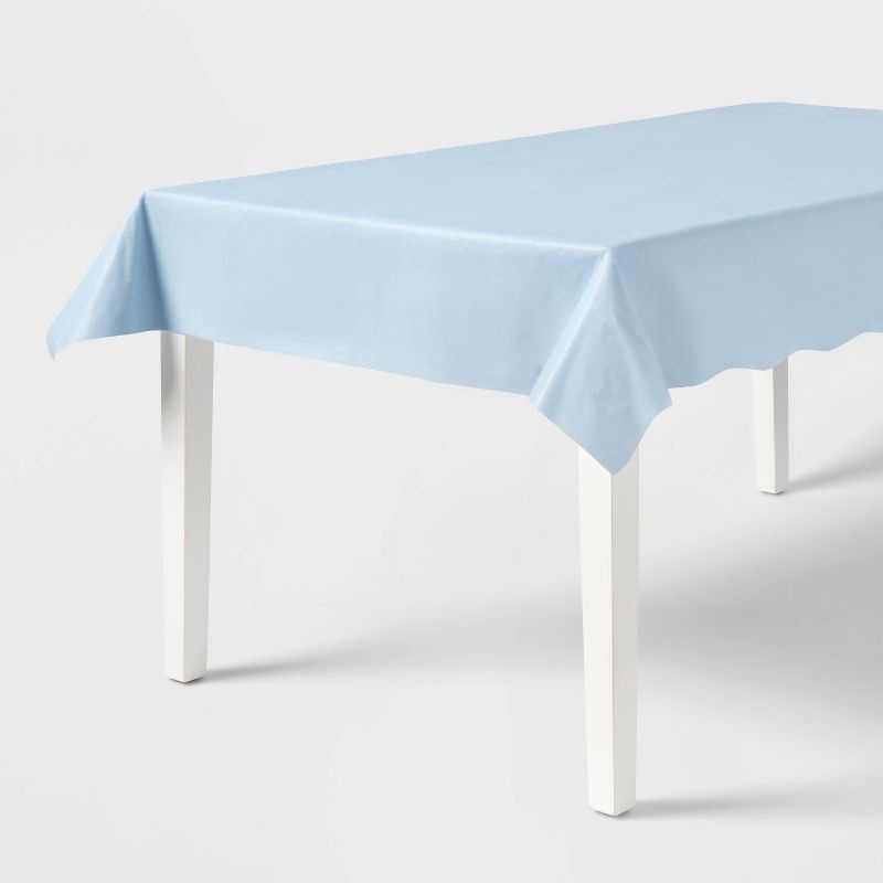 slide 1 of 3, Blue Rectangular Table Cover - Spritz™, 1 ct