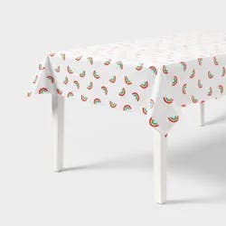 Rainbow Gradient Border Print Rectangular Table Cover - Spritz™