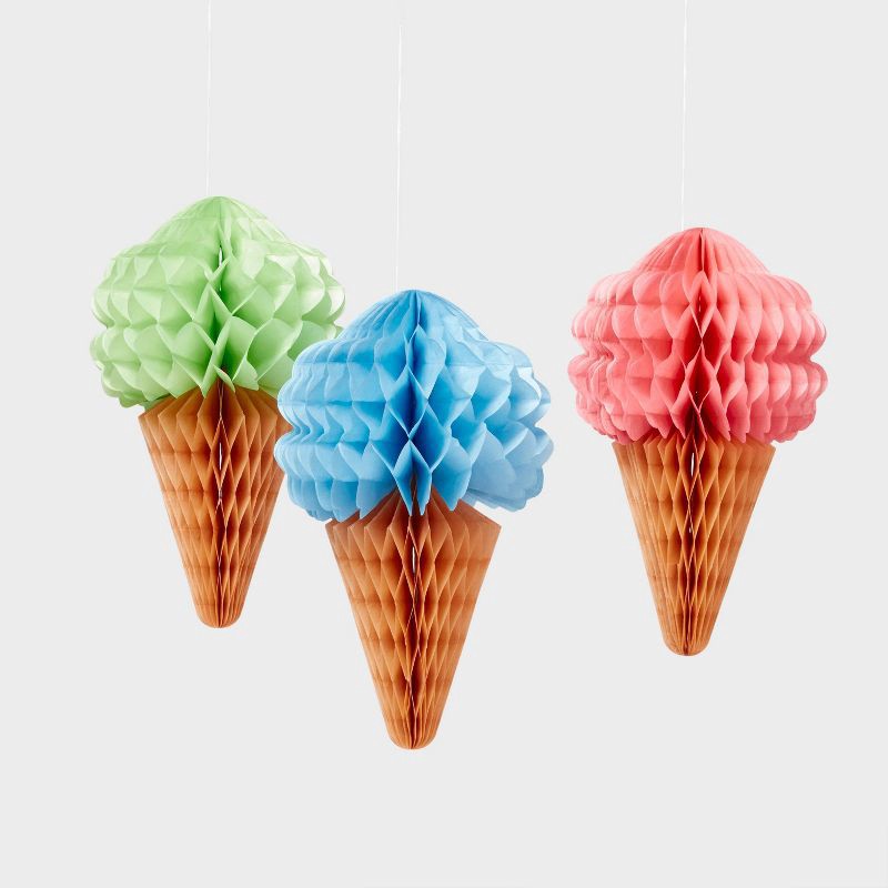 slide 1 of 3, 3ct Ice Cream Honeycombs - Spritz™, 3 ct
