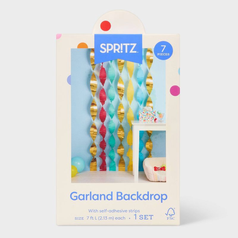 slide 4 of 4, Twisted Paper Hanging Garlands - Spritz™, 1 ct