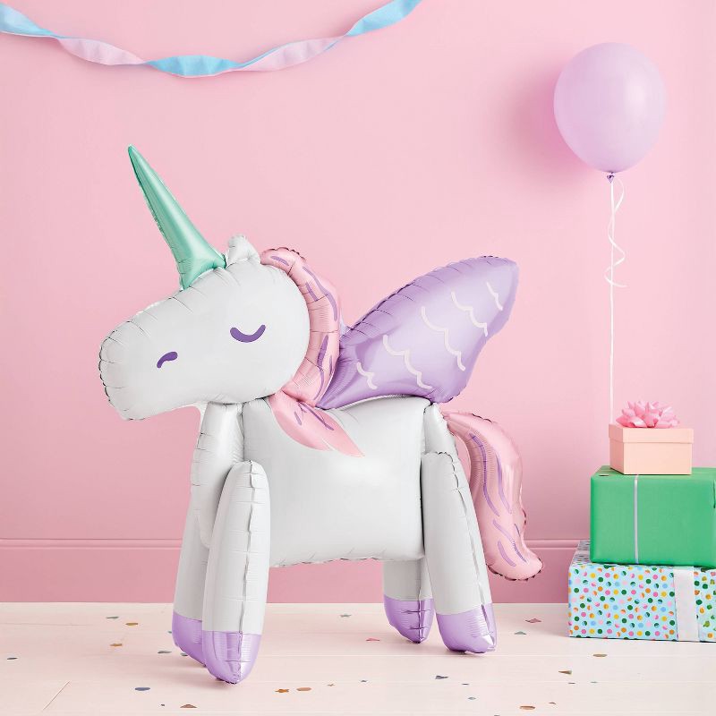slide 2 of 4, Unicorn Foil Balloon - Spritz™, 1 ct