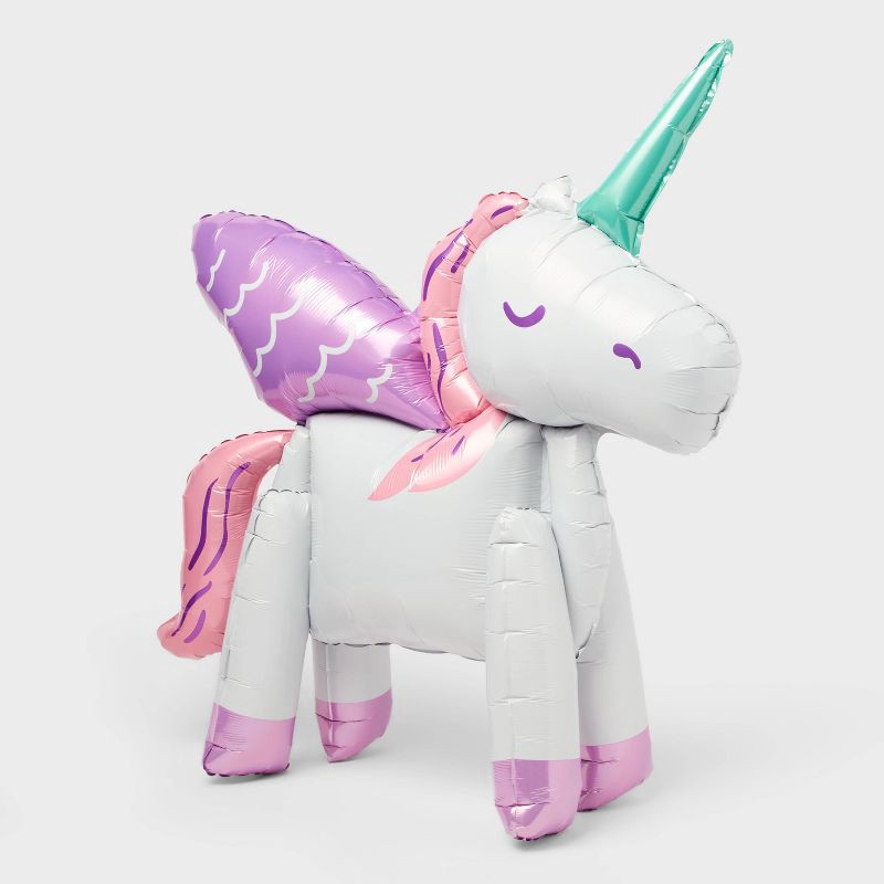 slide 1 of 4, Unicorn Foil Balloon - Spritz™, 1 ct