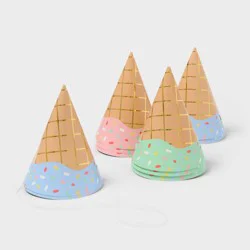 10ct 5" Ice Cream Party Hats - Spritz™