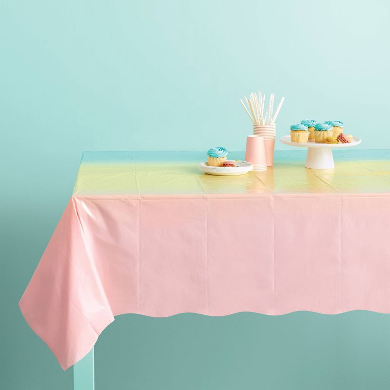 slide 2 of 4, Gradient Print Rectangular Table Cover - Spritz™, 1 ct