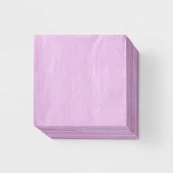 30ct Beverage Napkins Light Purple - Spritz™