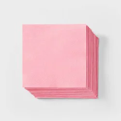 30ct Beverage Napkins Light Pink - Spritz™