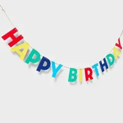 Felt Happy Birthday Banner - Spritz™