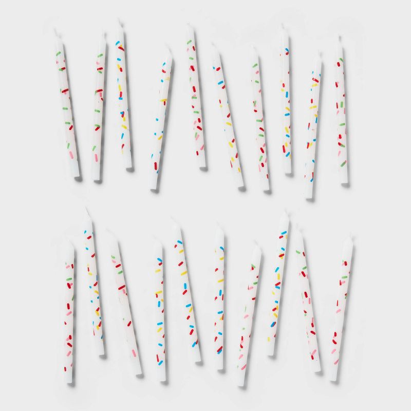 slide 1 of 3, 20ct Birthday Sprinkle Candles - Spritz™, 20 ct