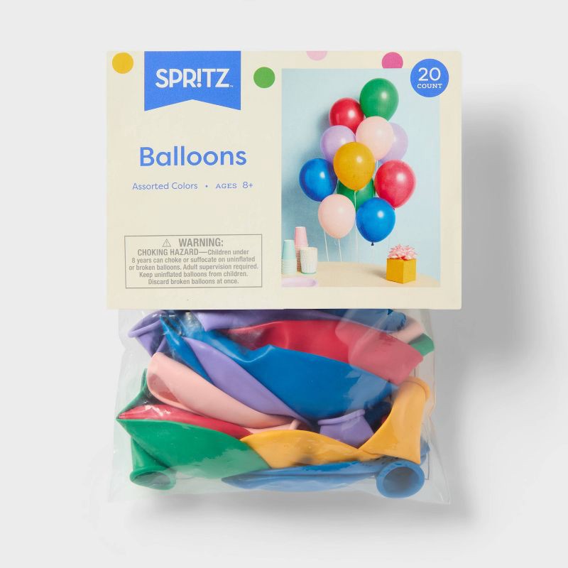slide 4 of 4, 20ct Latex Balloons - Spritz™, 20 ct