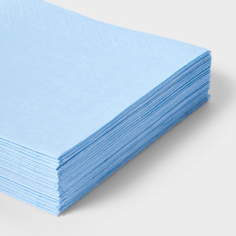 slide 3 of 3, 30ct Blue Beverage Napkins - Spritz™, 30 ct