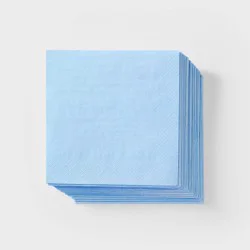 30ct Blue Beverage Napkins - Spritz™