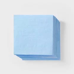 30ct Blue Beverage Napkins - Spritz™
