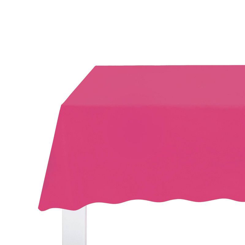 slide 4 of 4, Hot Pink Rectangular Table Cover - Spritz™, 1 ct