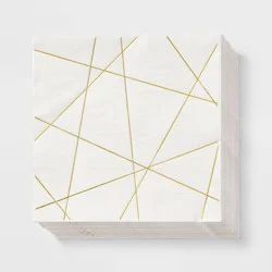 30ct Metallic Gold Lunch Napkins - Spritz™