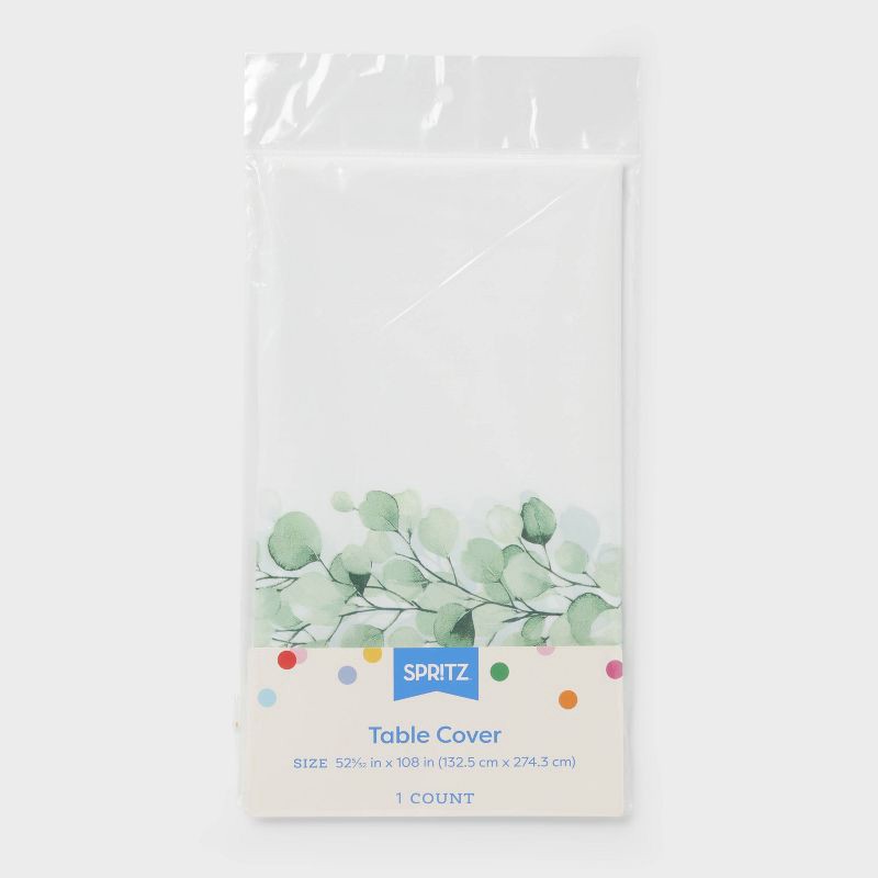 slide 3 of 4, Botanical Print Rectangular Table Cover - Spritz™, 1 ct
