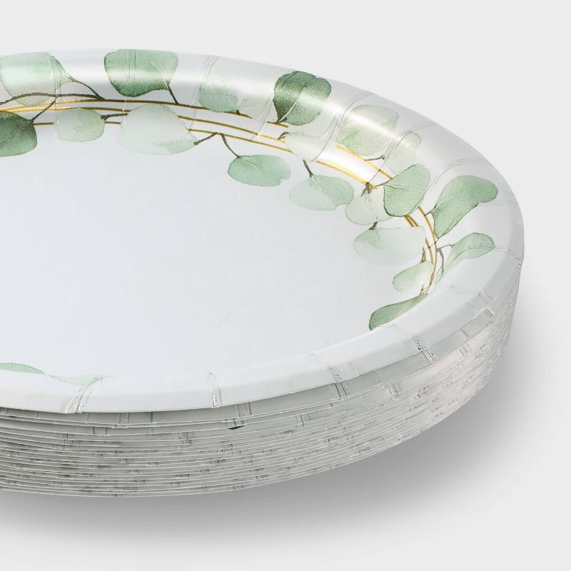 slide 3 of 3, 20ct Botanical Snack Plates - Spritz™, 20 ct