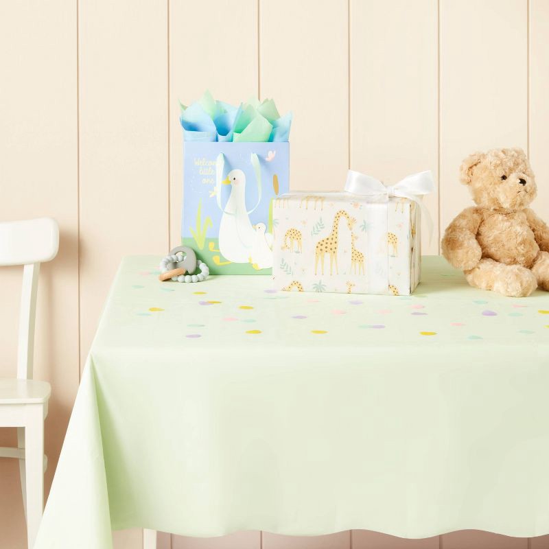 slide 2 of 4, Sage Rectangular Table Cover - Spritz™, 1 ct