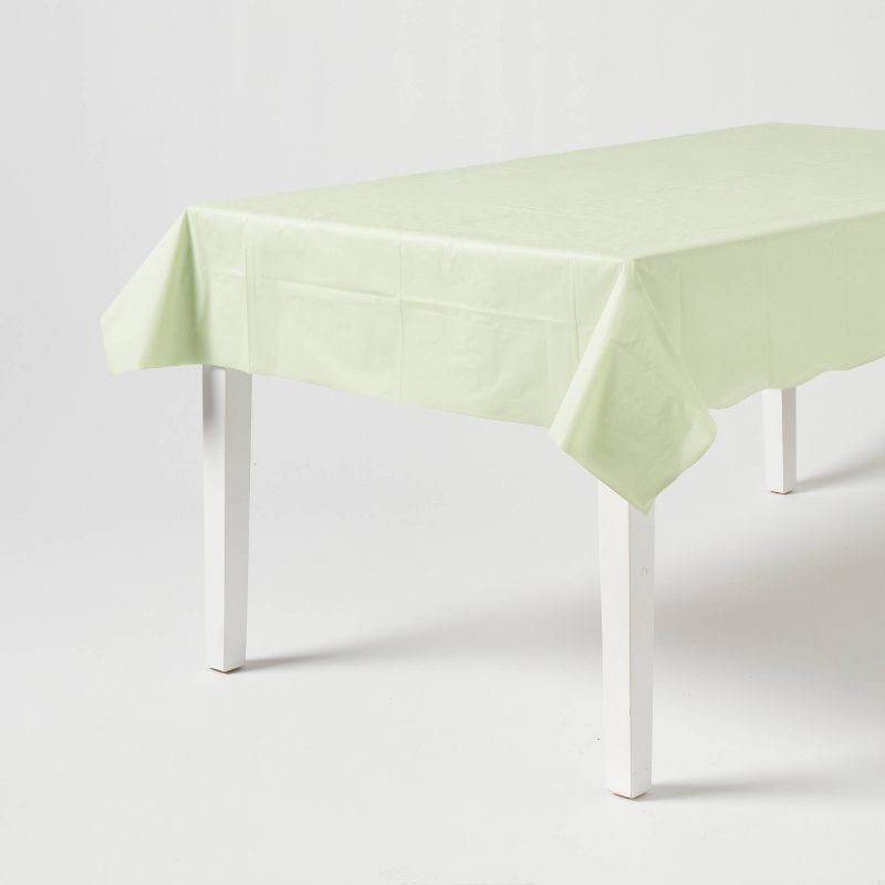 slide 1 of 4, Sage Rectangular Table Cover - Spritz™, 1 ct