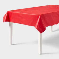 Rectangular Disposable Table Cover Red - Spritz™