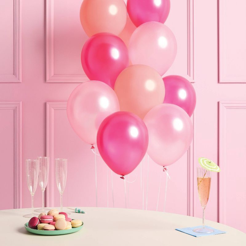 slide 2 of 4, 20ct Balloons Chrome Hot Pink - Spritz™, 20 ct