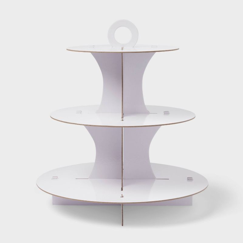 slide 1 of 3, White 3-Tier Cupcake Stand - Spritz™, 1 ct