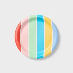 20ct Striped Snack Plates - Spritz™