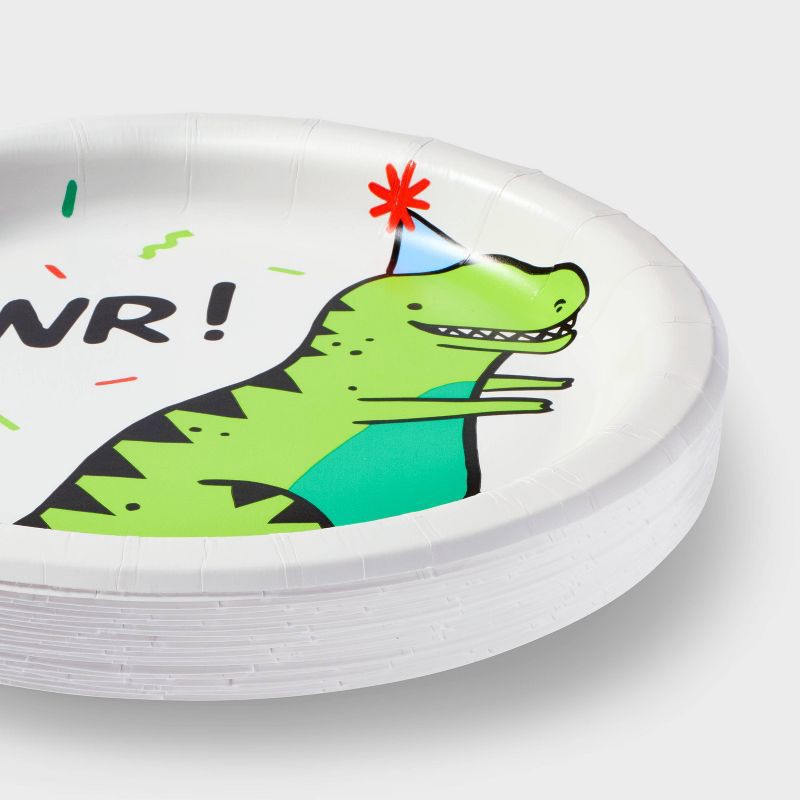 slide 3 of 3, 20ct Dinosaur Snack Plates - Spritz™, 20 ct