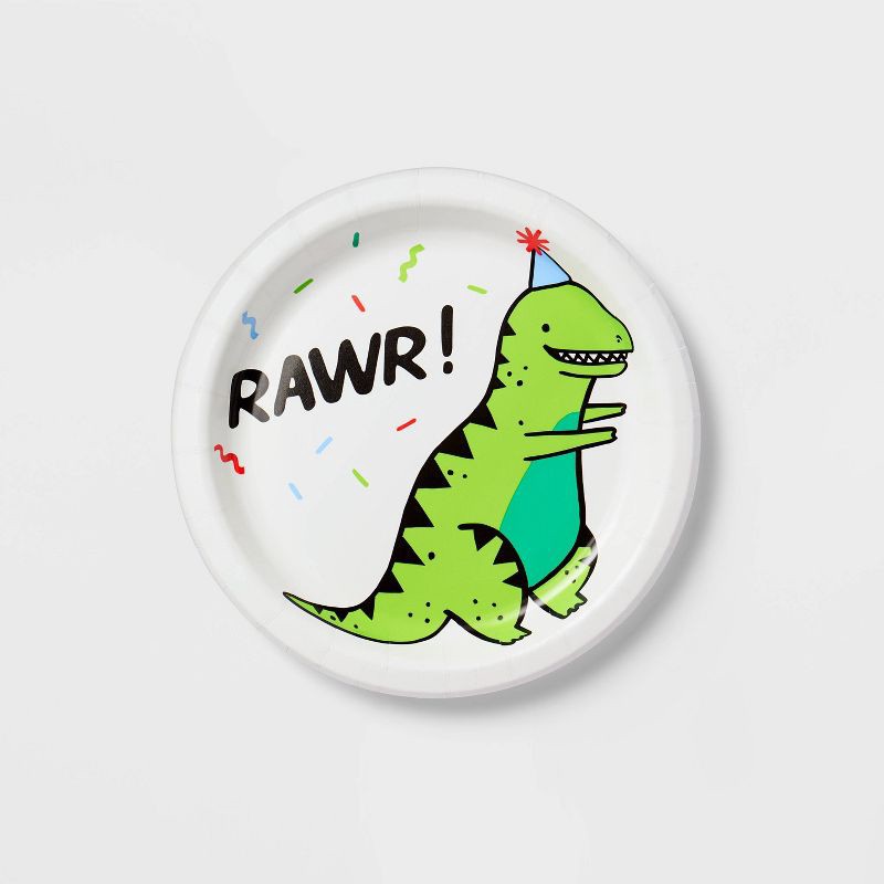 slide 1 of 3, 20ct Dinosaur Snack Plates - Spritz™, 20 ct