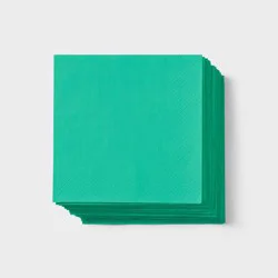 30ct Beverage Napkins Green - Spritz™