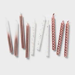 10ct Rose Gold Assorted Candles - Spritz™