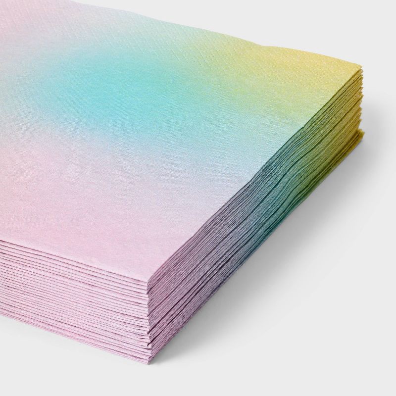 slide 3 of 3, 30ct Pastel Lunch Napkins - Spritz™, 30 ct