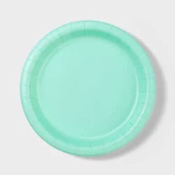 20ct 8.5" Dinner Paper Plates Teal - Spritz™