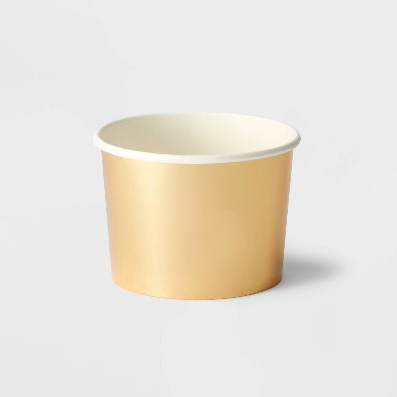 slide 3 of 3, 10ct Table Top Treat Cups Solid Gold - Spritz™, 10 ct