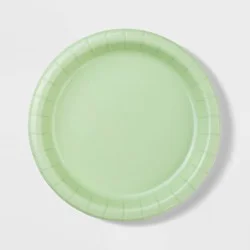20ct 8.5&quot; Disposable Dinner Plates Sage Green - Spritz™