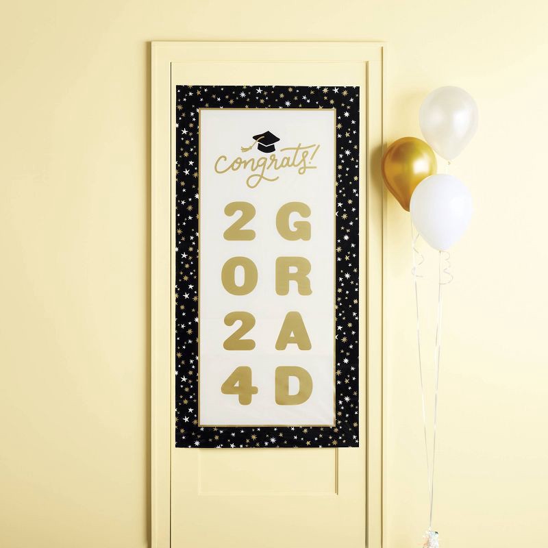slide 2 of 3, Graduation Large Door Banner - Spritz™, 1 ct