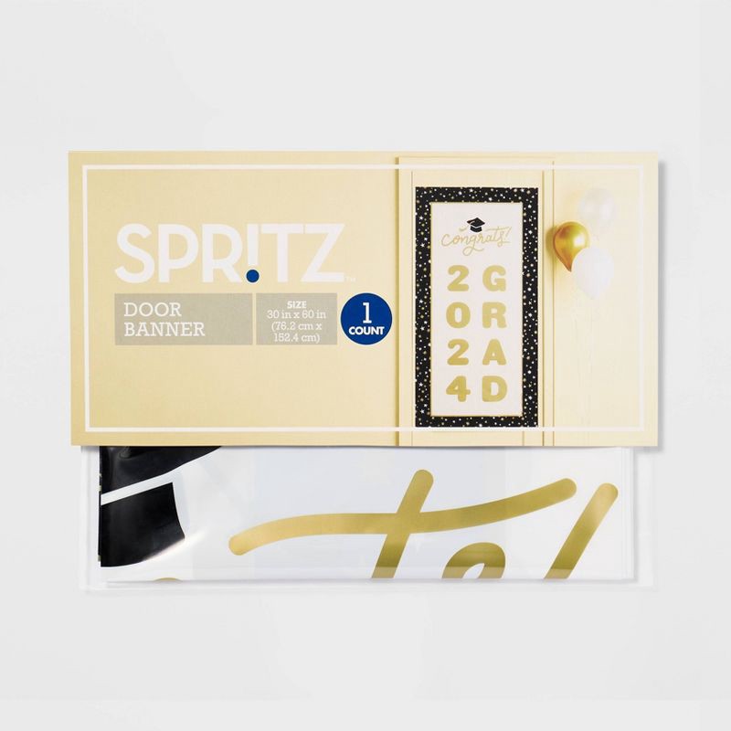 slide 3 of 3, Graduation Large Door Banner - Spritz™, 1 ct